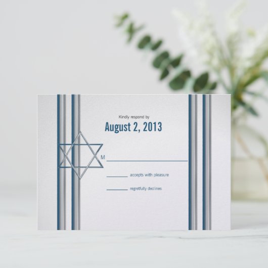 Cartons Réponse Étoile de David Bar Mitzvah (Debout devant)