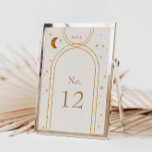 Cartons Réponse Étoiles de lune céleste vintage Numéro du Mariage<br><div class="desc">Notre collection de Mariages célestes Vintages présente une palette de couleurs qui va de l'orange brûlé à la terre cuite imitant des vibes de soleil profondes qui transcendent dans une nuit glorieuse. Avec un faux accent texturé sur les bordures, la lune et les étoiles en or et en cuivre. Les...</div>