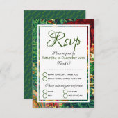 Cartons Réponse ÉTOILES DE NOËL Célébration Festive personnalisée (Devant / Derrière)