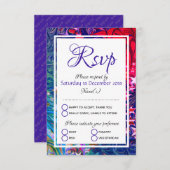 Cartons Réponse ÉTOILES DE NOËL | Hiver Abstrait | Repas festif (Devant / Derrière)