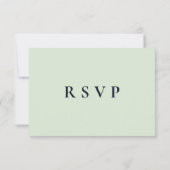 Cartons Réponse Eucalyptus Botanical Greenery Wedding Invitation,  (Dos)