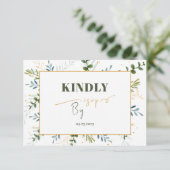 Cartons Réponse Eucalyptus Deux choix de 2 repas mariage (Debout devant)