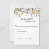 Cartons Réponse Eucalyptus fleur sauvage Verdure Mariage élégant (Devant)