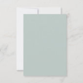 Cartons Réponse Eucalyptus | Script filigrane traditionnel (Dos)