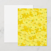 Cartons Réponse Explosion Florale Jaune Total (Devant / Derrière)