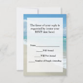 Cartons Réponse Extreme Relaxation Plage Vue Sable blanc (Dos)