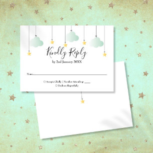 Cartons Réponse Faire Twinkle Twinkle Star Fête de Bébé Mixte