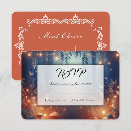 Cartons Réponse Fairy Lights and Moonlit Forest Magic (Devant / Derrière)