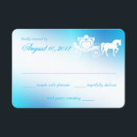 Cartons Réponse Fairy Tale Carriage Peacock Blue Response<br><div class="desc">Livre d'histoire calèche dessinée et le design des coeurs pour un mariage féerique enchanteur. Carte de réponse bleu Peacock pour compléter nos invitations de mariage.</div>