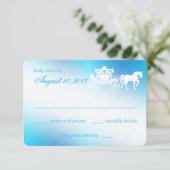 Cartons Réponse Fairy Tale Carriage Peacock Blue Response (Debout devant)