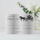 Cartons Réponse Fairy Tale Carriage Peacock Silver Response (Debout devant)