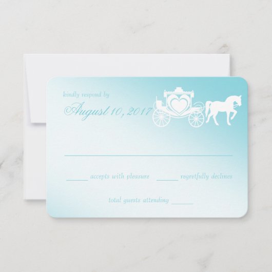 Cartons Réponse Fairy Tale Cheval et Mariage de transport (Devant)