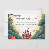 Cartons Réponse Fairytale Once Upon A Time Castle Woodland Wedding (Devant)