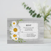 Cartons Réponse Faiseuse rustique burlap grange mariage en bois RS (Debout devant)