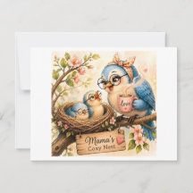 Famille d'oiseaux confortable