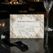 Cartons Réponse Faux Embossed Plaster White Floral Relief