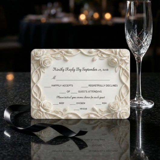 Cartons Réponse Faux Embossed Plaster White Floral Relief