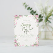Cartons Réponse Félicitations de mariage (Debout devant)