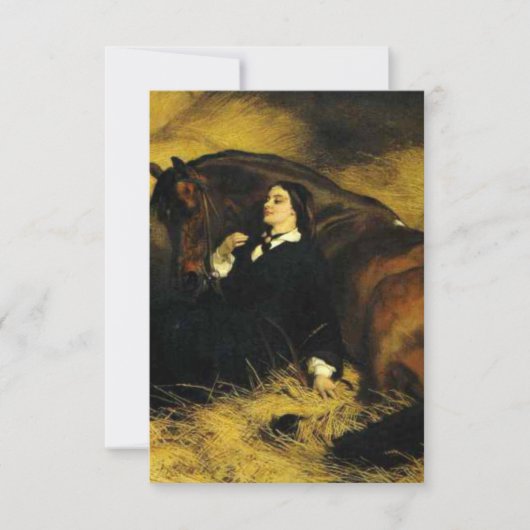 Cartons Réponse Femme et Cheval (Devant)