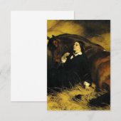 Cartons Réponse Femme et Cheval (Devant / Derrière)
