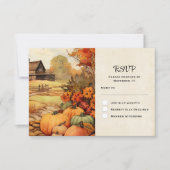 Cartons Réponse Ferme citrouille automne récolte Thanksgiving (Devant)