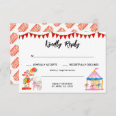 Cartons Réponse Festival du cirque moderne Festival Spectacle Anni (Devant / Derrière)