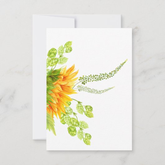 Cartons Réponse Fête de mariage avec dégustation de vin de tournes (Dos)