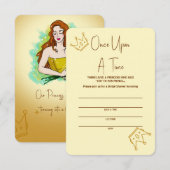 Cartons Réponse Fête de Mariage de Princesse à Reine (Devant / Derrière)