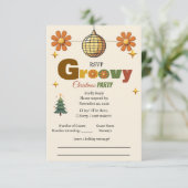 Cartons Réponse Fête de Noël Groovy 70 (Debout devant)