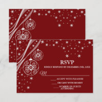 Fête de Noël Ornements blancs Étoiles Rouge Élégan