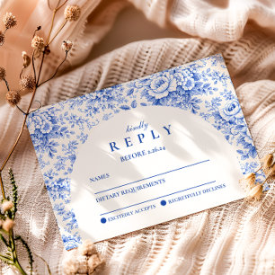 Cartons Réponse Fête de Remise de Diplômes à Motif Floral sur Fond
