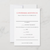 Cartons Réponse Fête des Mariages mexicains (Devant)