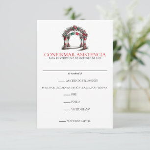Cartons Réponse Fête des Mariages mexicains