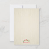 Cartons Réponse Fêtes Baies Verdure Fête de Noël (Dos)