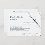 Cartons Réponse Feuille graphique noir et blanc Code QR en ligne m (Devant / Derrière)