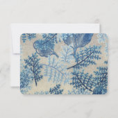 Cartons Réponse Feuilles bleus et lin gris Covid-19 (Dos)