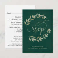 Feuilles de Laurier Émeraude et Sauge Mariage Rust