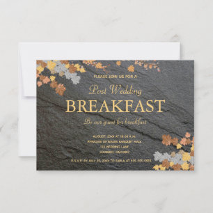 Cartons Réponse Feuilles de petit déjeuner en pierre gris foncé mo