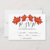 Cartons Réponse Feuilles rouges, feuilles d'érable, couleurs d'aut (Devant)