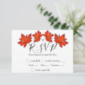 Cartons Réponse Feuilles rouges, feuilles d'érable, couleurs d'aut (Debout devant)