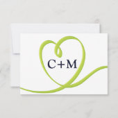 Cartons Réponse Feuilles tropicaux et fleurs Mariage rétro (Dos)