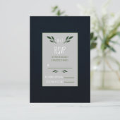 Cartons Réponse Feuilles vert foncé et vert clair Verdure rustique (Debout devant)