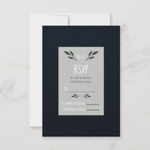 Cartons Réponse Feuilles vert foncé et vert clair Verdure rustique