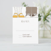 Cartons Réponse Fille Chaussures et Baskets Mariage illustré (Debout devant)