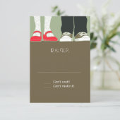 Cartons Réponse Fille Chaussures et Baskets Mariage illustré (Camo (Debout devant)