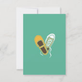 Cartons Réponse Fille Chaussures et Baskets Mariage illustré (Mint (Dos)