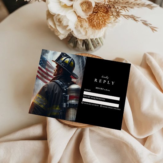 Cartons Réponse Firefighter Graduation Ceremony