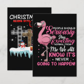 Cartons Réponse Flamingos | People Should Stop Expecting Normal (Devant / Derrière)