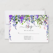 Cartons Réponse Fleur aquarelle violet ultra (Devant)
