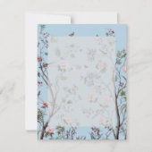 Cartons Réponse Fleur bleue antique (Devant)